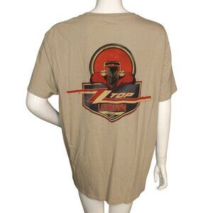 ZZ TOP T-shirt, XL, Khaki, Lowdown, Eliminator Car,  Short sleeves, 2023